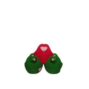 Target Bullseye Playground Basket Red/Green Hearts Plastic Tote Lot of 3 NEW